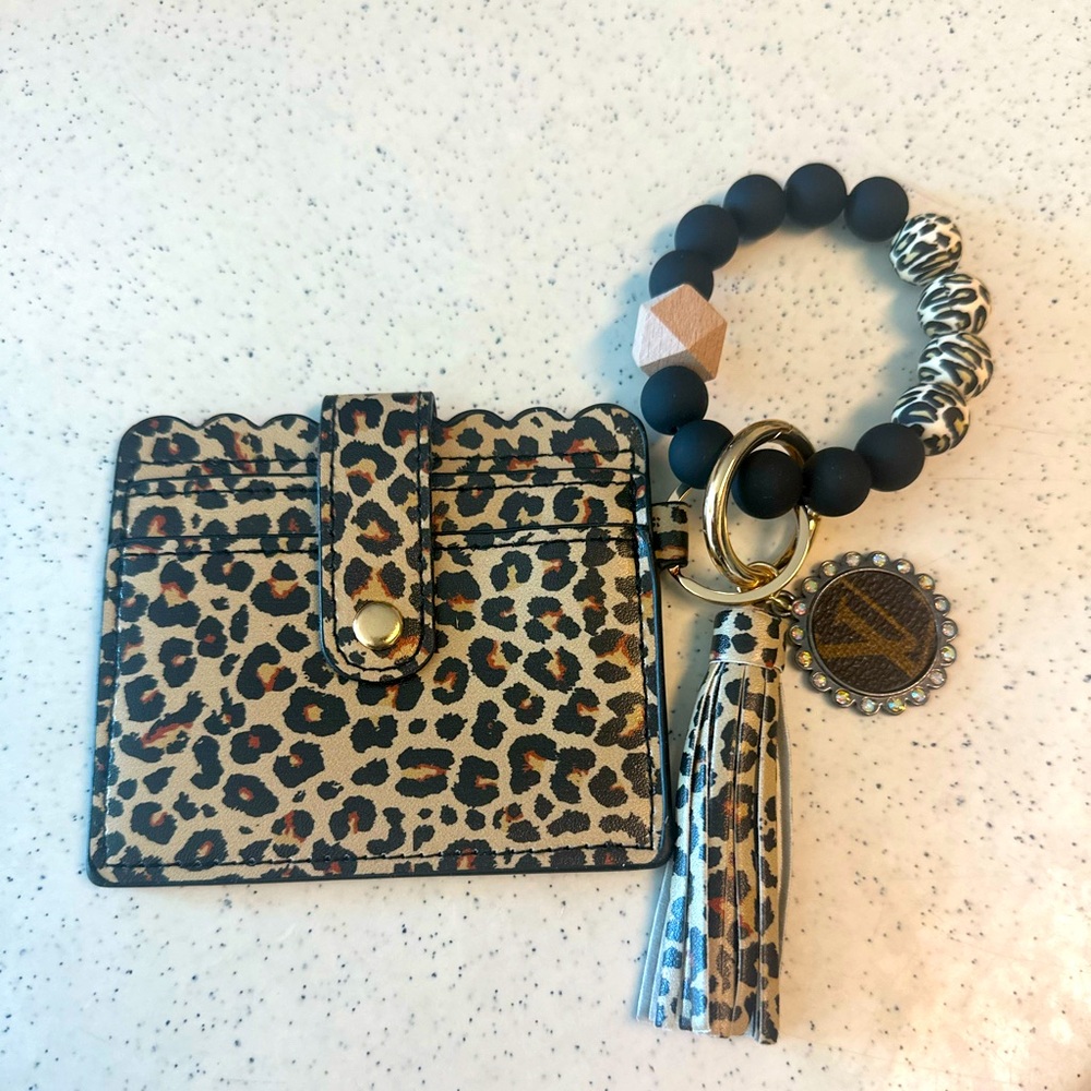 Upcycled LV Holder Bangle with Luxury Charm